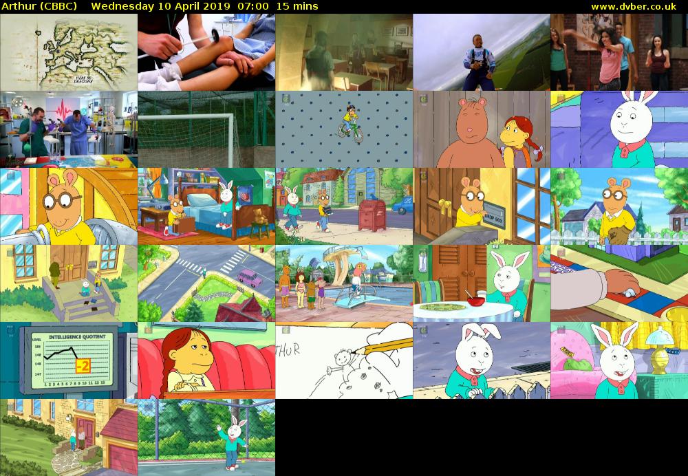 Arthur (CBBC) Wednesday 10 April 2019 07:00 - 07:15