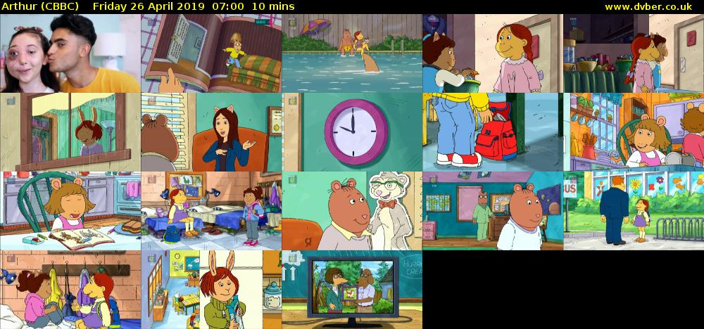 Arthur (CBBC) Friday 26 April 2019 07:00 - 07:10