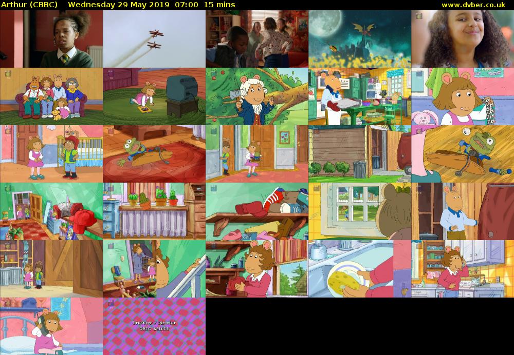 Arthur (CBBC) Wednesday 29 May 2019 07:00 - 07:15