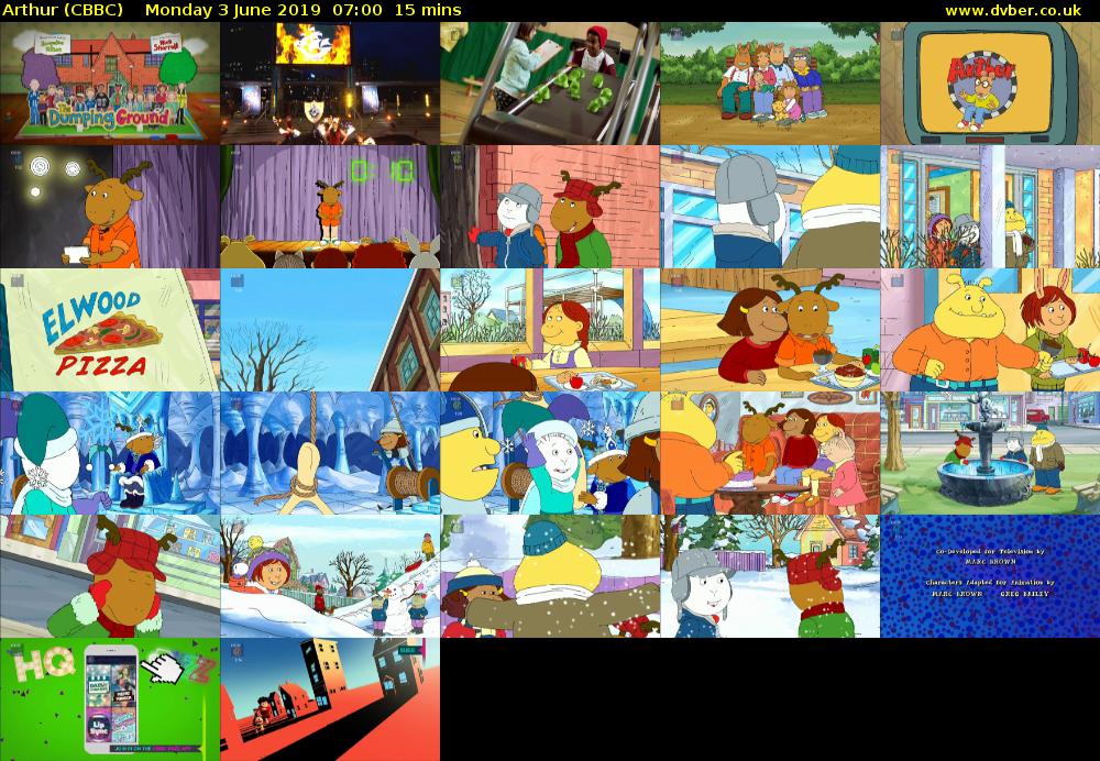Arthur (CBBC) Monday 3 June 2019 07:00 - 07:15