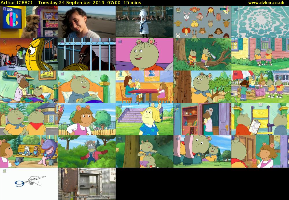 Arthur (CBBC) Tuesday 24 September 2019 07:00 - 07:15
