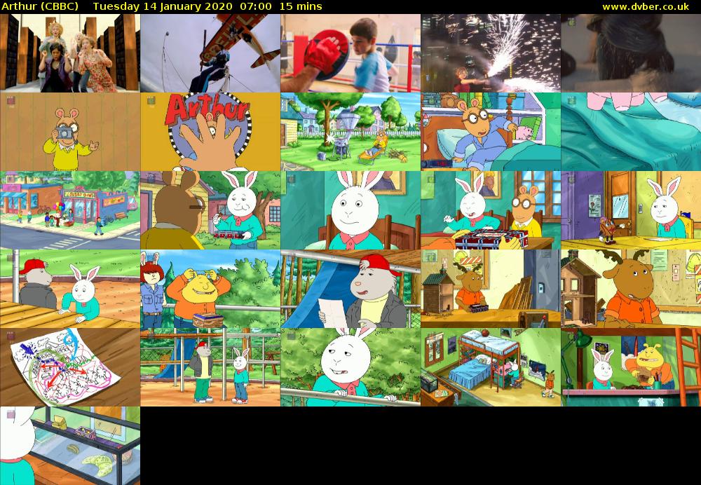 Arthur (CBBC) Tuesday 14 January 2020 07:00 - 07:15