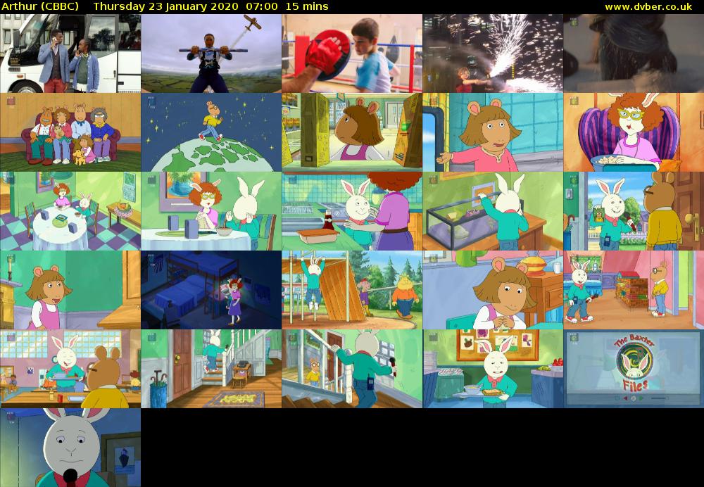 Arthur (CBBC) Thursday 23 January 2020 07:00 - 07:15