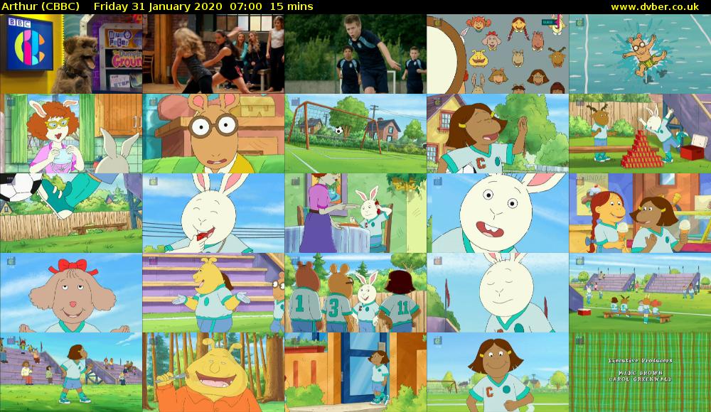 Arthur (CBBC) Friday 31 January 2020 07:00 - 07:15