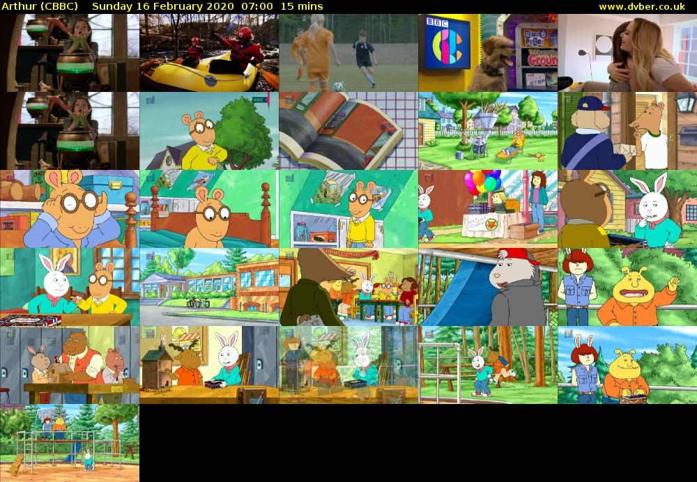 Arthur (CBBC) Sunday 16 February 2020 07:00 - 07:15
