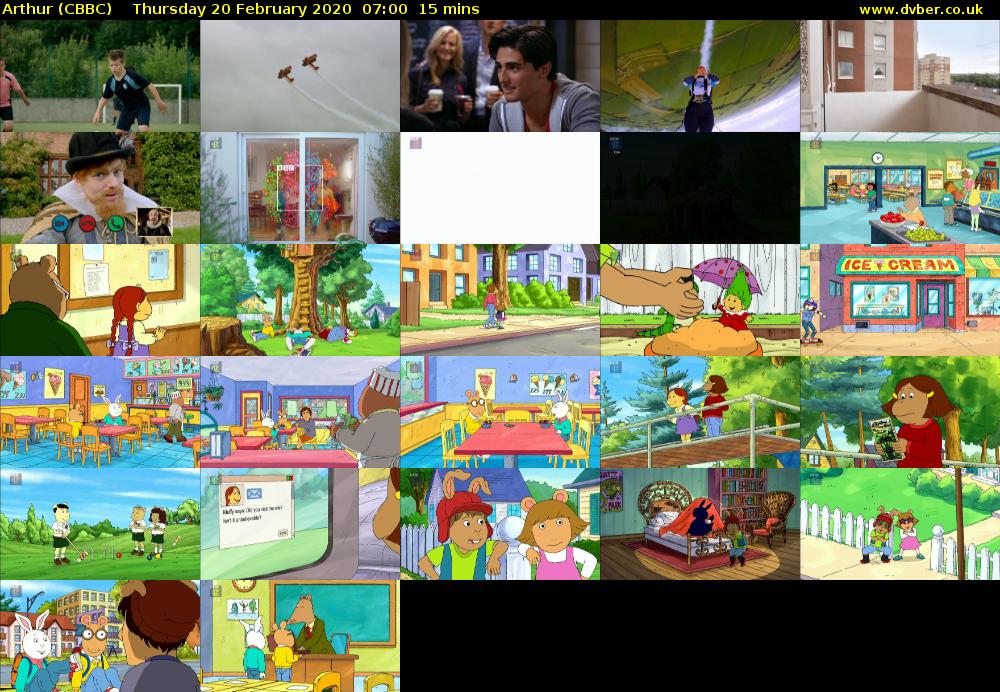 Arthur (CBBC) Thursday 20 February 2020 07:00 - 07:15