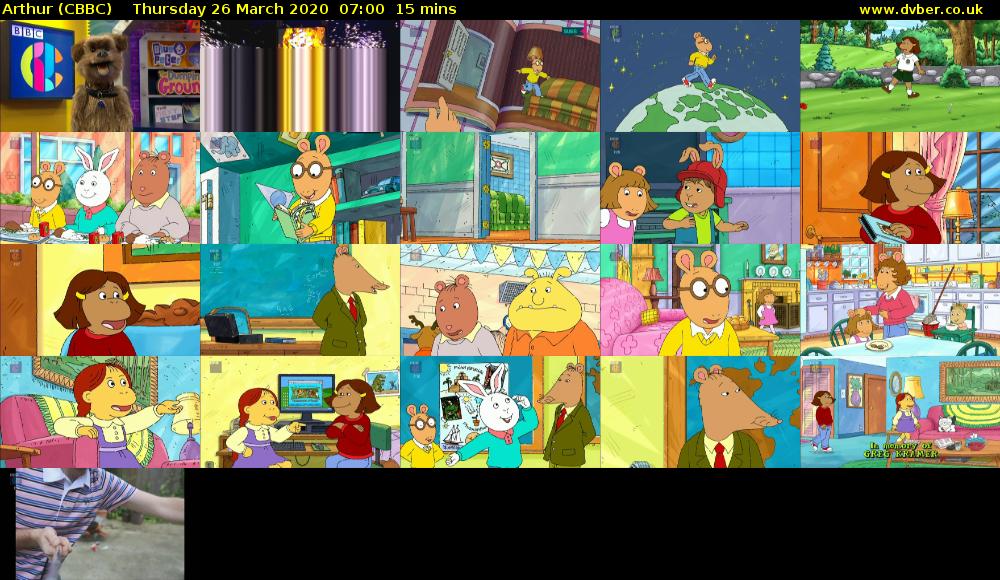Arthur (CBBC) Thursday 26 March 2020 07:00 - 07:15
