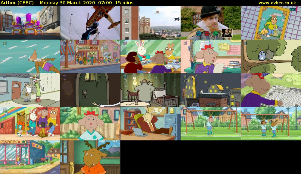 Arthur (CBBC) Monday 30 March 2020 07:00 - 07:15