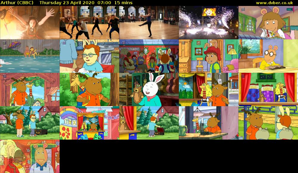 Arthur (CBBC) Thursday 23 April 2020 07:00 - 07:15