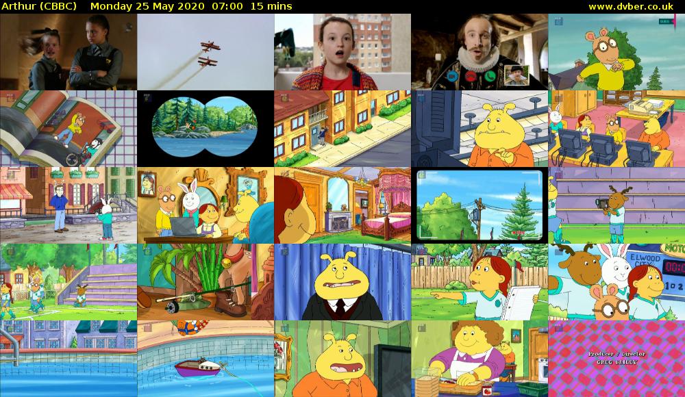Arthur (CBBC) Monday 25 May 2020 07:00 - 07:15