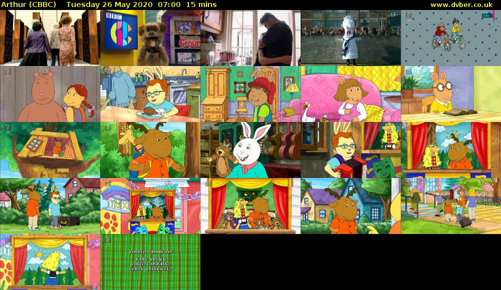 Arthur (CBBC) Tuesday 26 May 2020 07:00 - 07:15