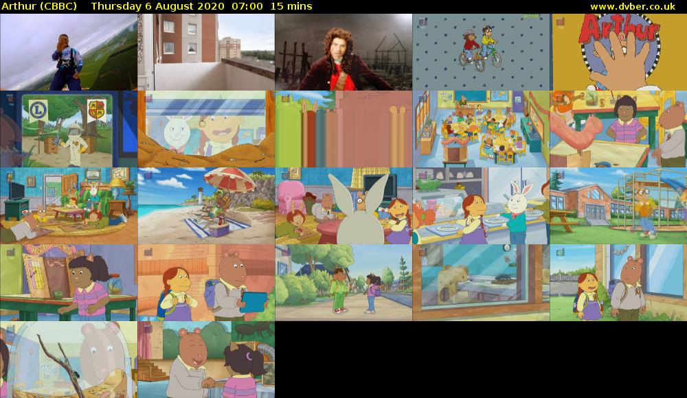 Arthur (CBBC) Thursday 6 August 2020 07:00 - 07:15