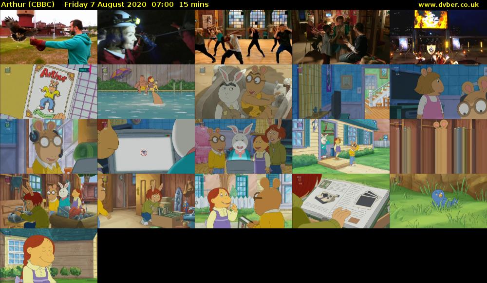 Arthur (CBBC) Friday 7 August 2020 07:00 - 07:15