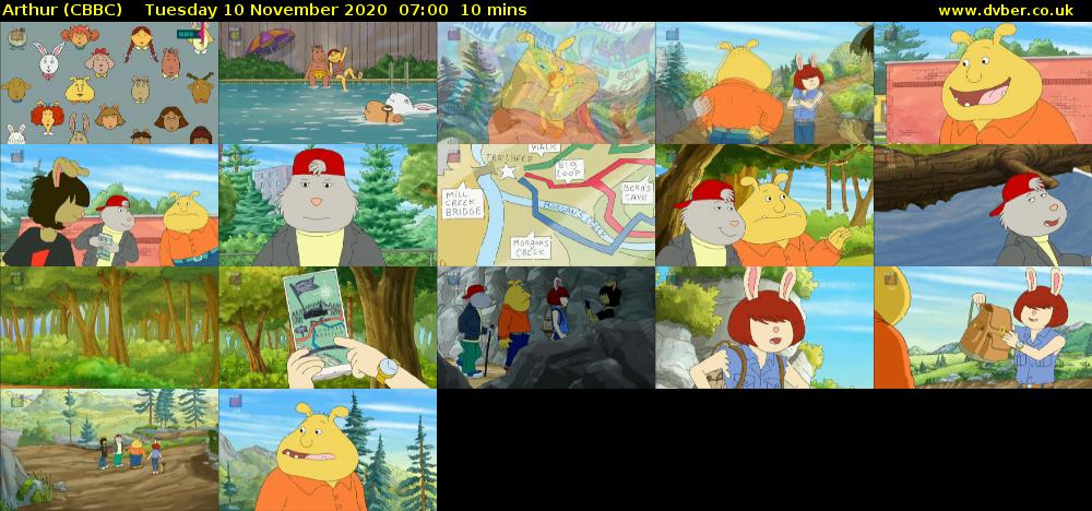 Arthur (CBBC) Tuesday 10 November 2020 07:00 - 07:10
