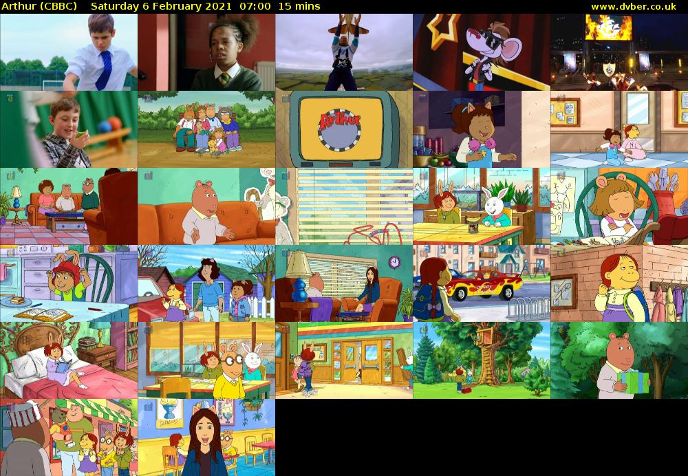 Arthur (CBBC) Saturday 6 February 2021 07:00 - 07:15