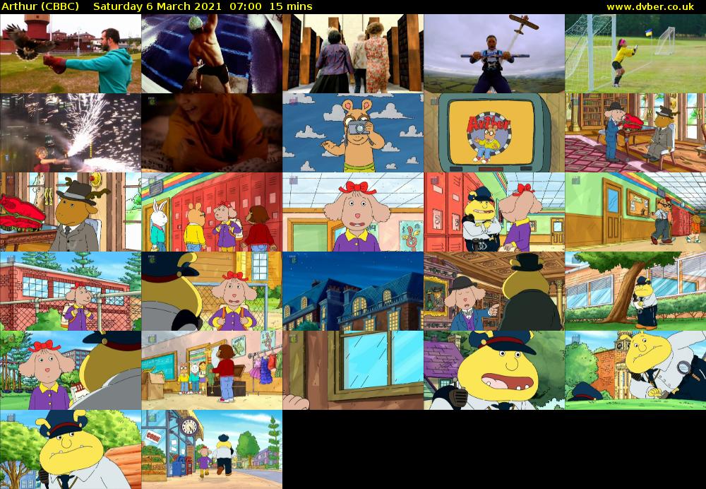 Arthur (CBBC) Saturday 6 March 2021 07:00 - 07:15