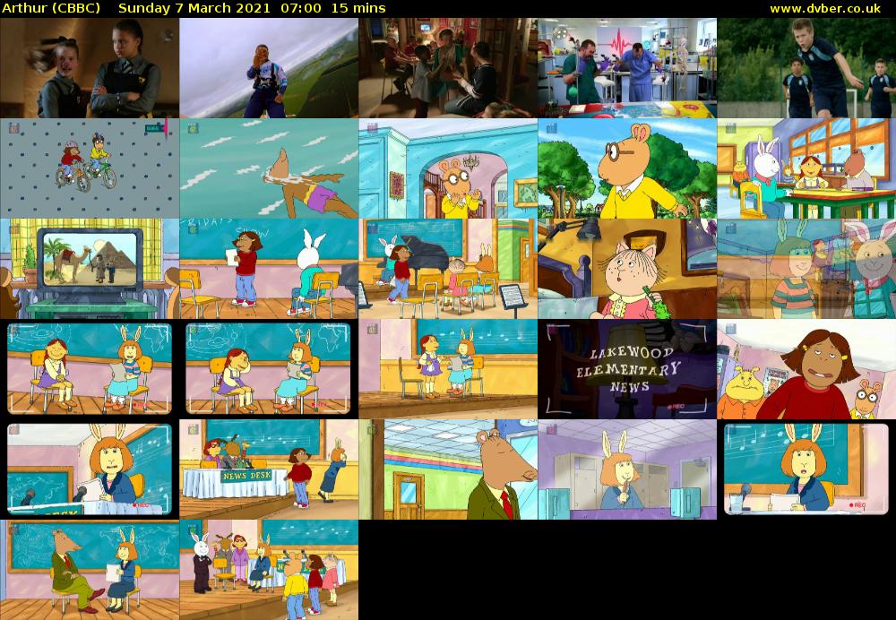 Arthur (CBBC) Sunday 7 March 2021 07:00 - 07:15