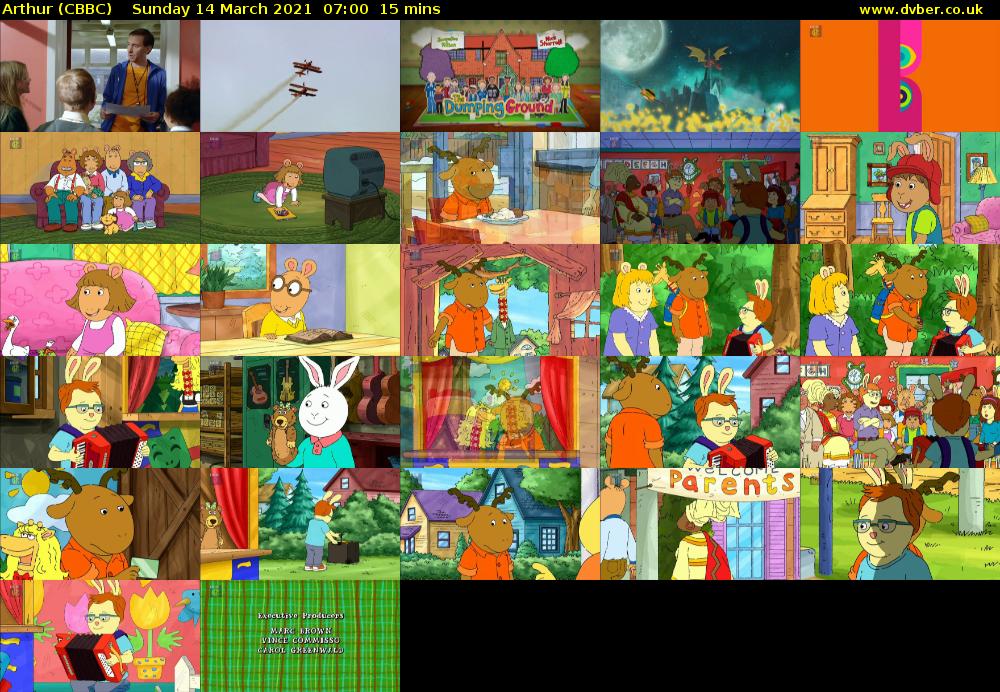 Arthur (CBBC) Sunday 14 March 2021 07:00 - 07:15