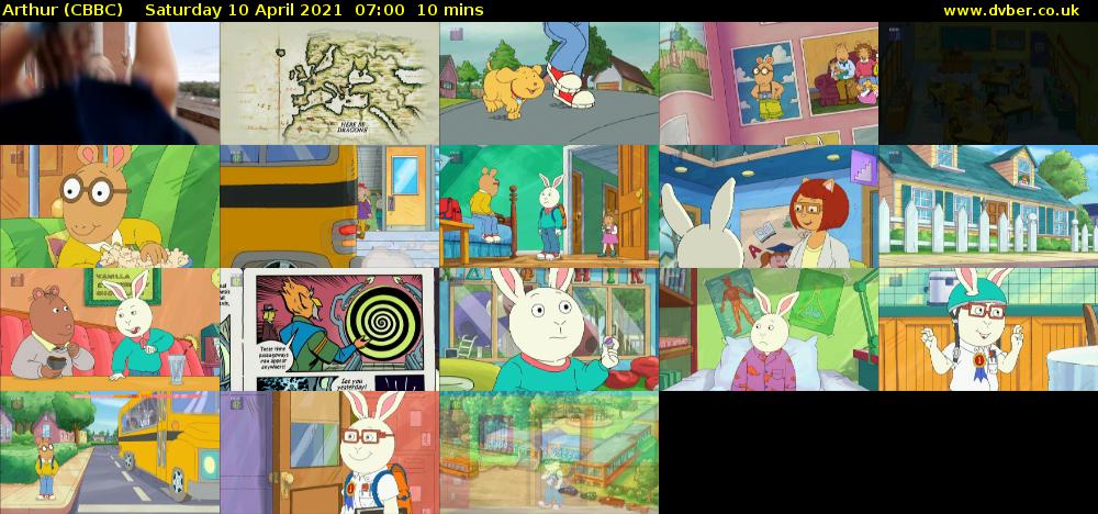 Arthur (CBBC) Saturday 10 April 2021 07:00 - 07:10