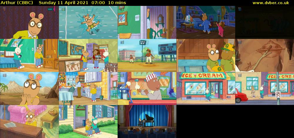 Arthur (CBBC) Sunday 11 April 2021 07:00 - 07:10