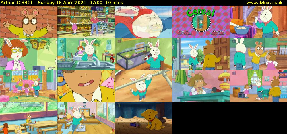 Arthur (CBBC) Sunday 18 April 2021 07:00 - 07:10