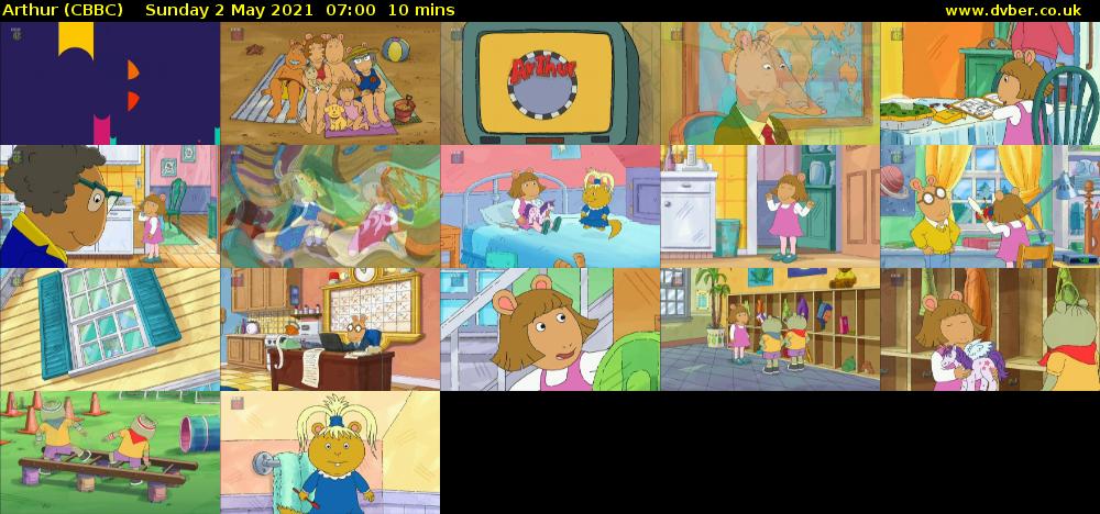 Arthur (CBBC) Sunday 2 May 2021 07:00 - 07:10