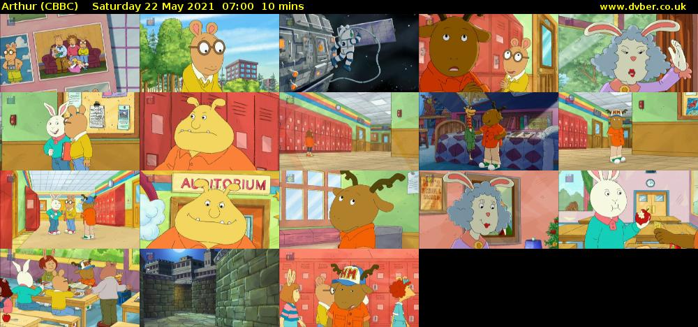 Arthur (CBBC) Saturday 22 May 2021 07:00 - 07:10