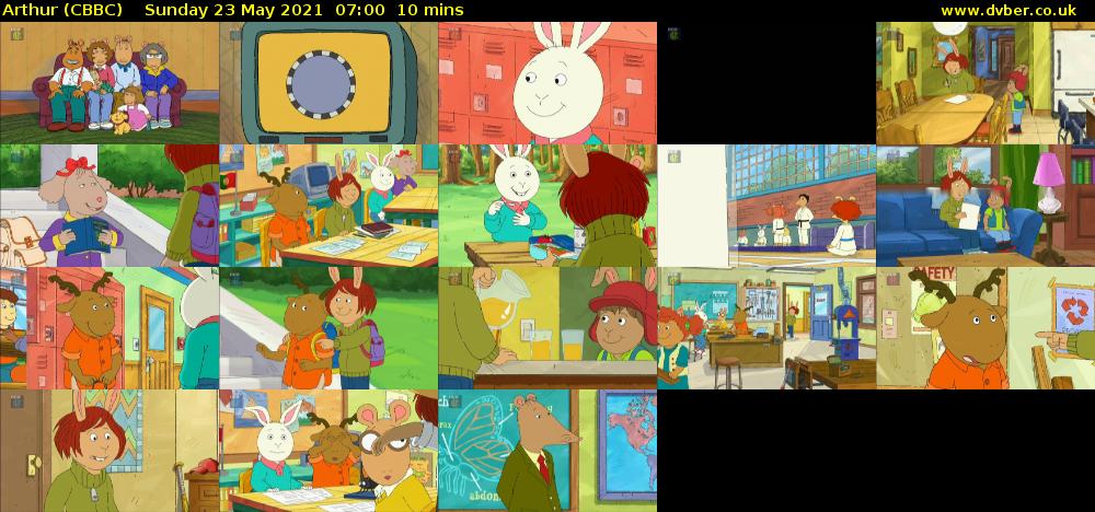 Arthur (CBBC) Sunday 23 May 2021 07:00 - 07:10