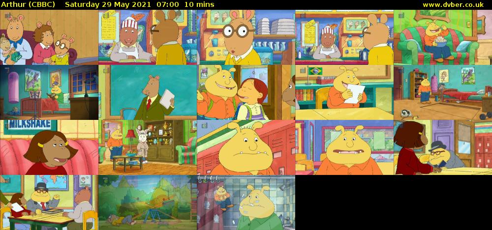 Arthur (CBBC) Saturday 29 May 2021 07:00 - 07:10