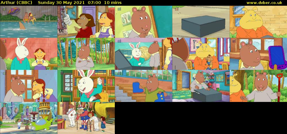 Arthur (CBBC) Sunday 30 May 2021 07:00 - 07:10