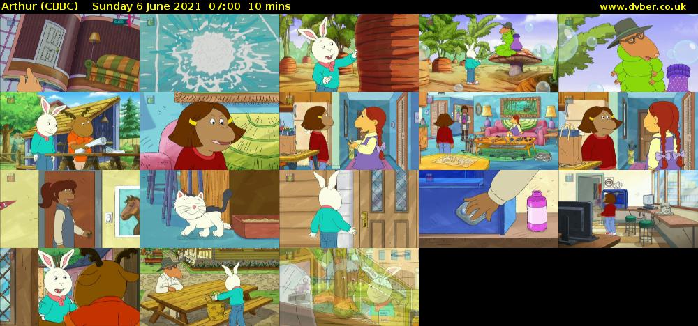Arthur (CBBC) Sunday 6 June 2021 07:00 - 07:10