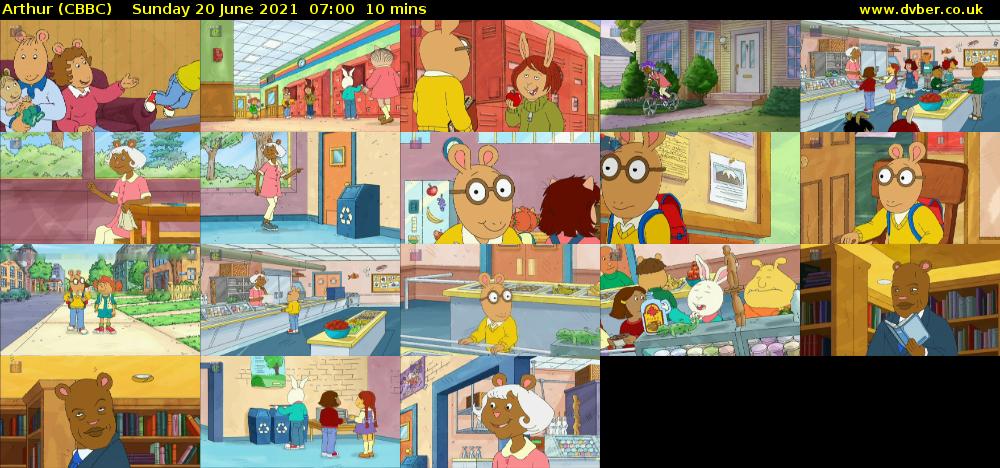 Arthur (CBBC) Sunday 20 June 2021 07:00 - 07:10