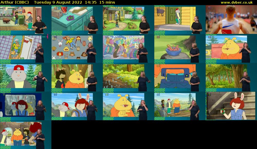 Arthur (CBBC) Tuesday 9 August 2022 14:35 - 14:50