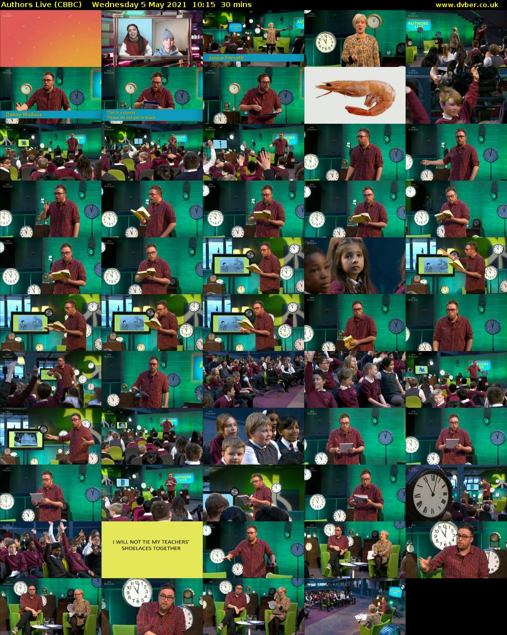 Authors Live (CBBC) Wednesday 5 May 2021 10:15 - 10:45