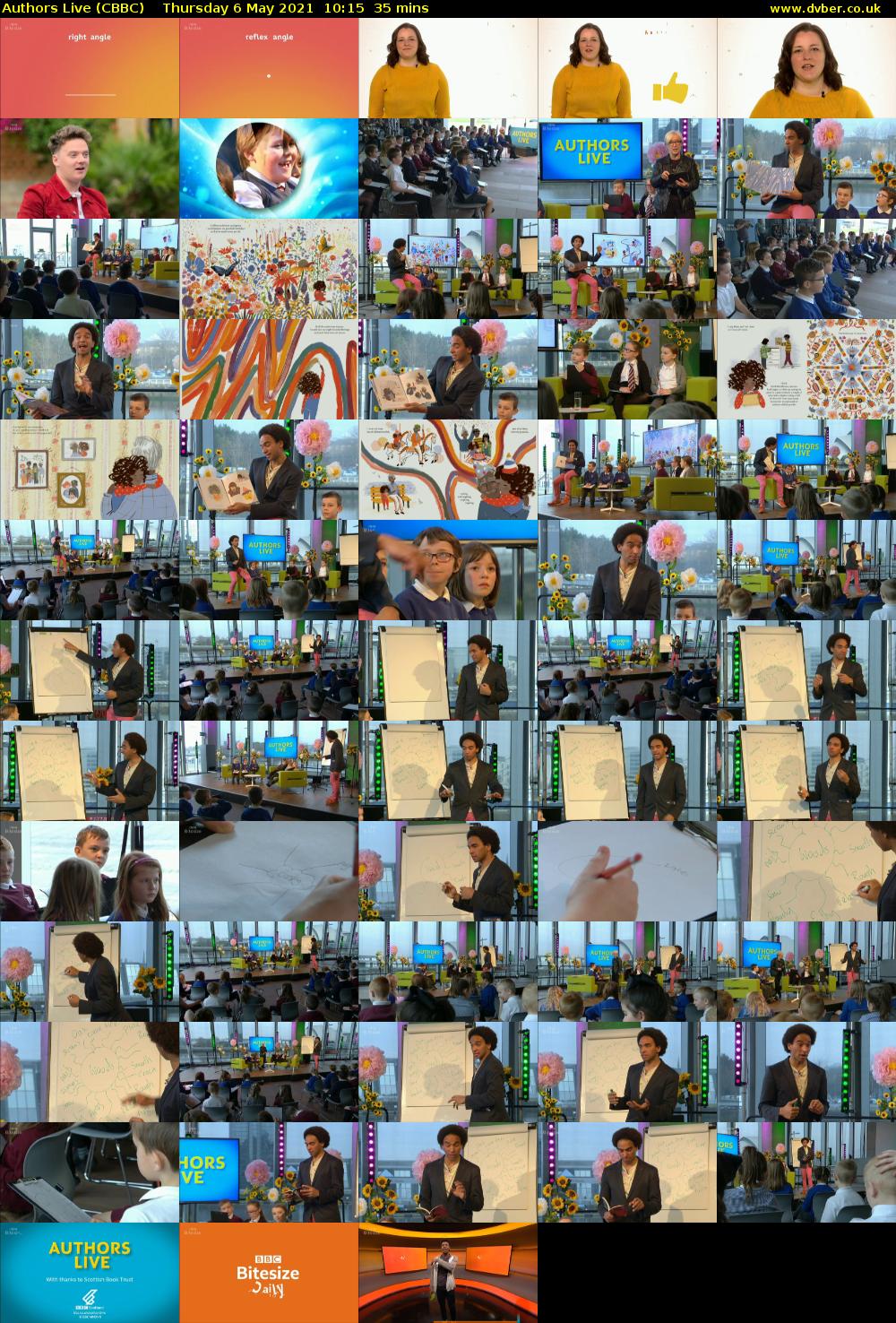 Authors Live (CBBC) Thursday 6 May 2021 10:15 - 10:50