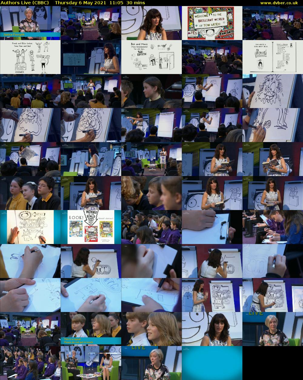 Authors Live (CBBC) Thursday 6 May 2021 11:05 - 11:35