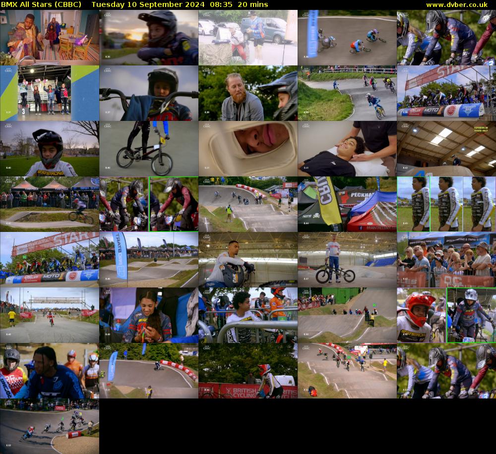 BMX All Stars (CBBC) Tuesday 10 September 2024 08:35 - 08:55