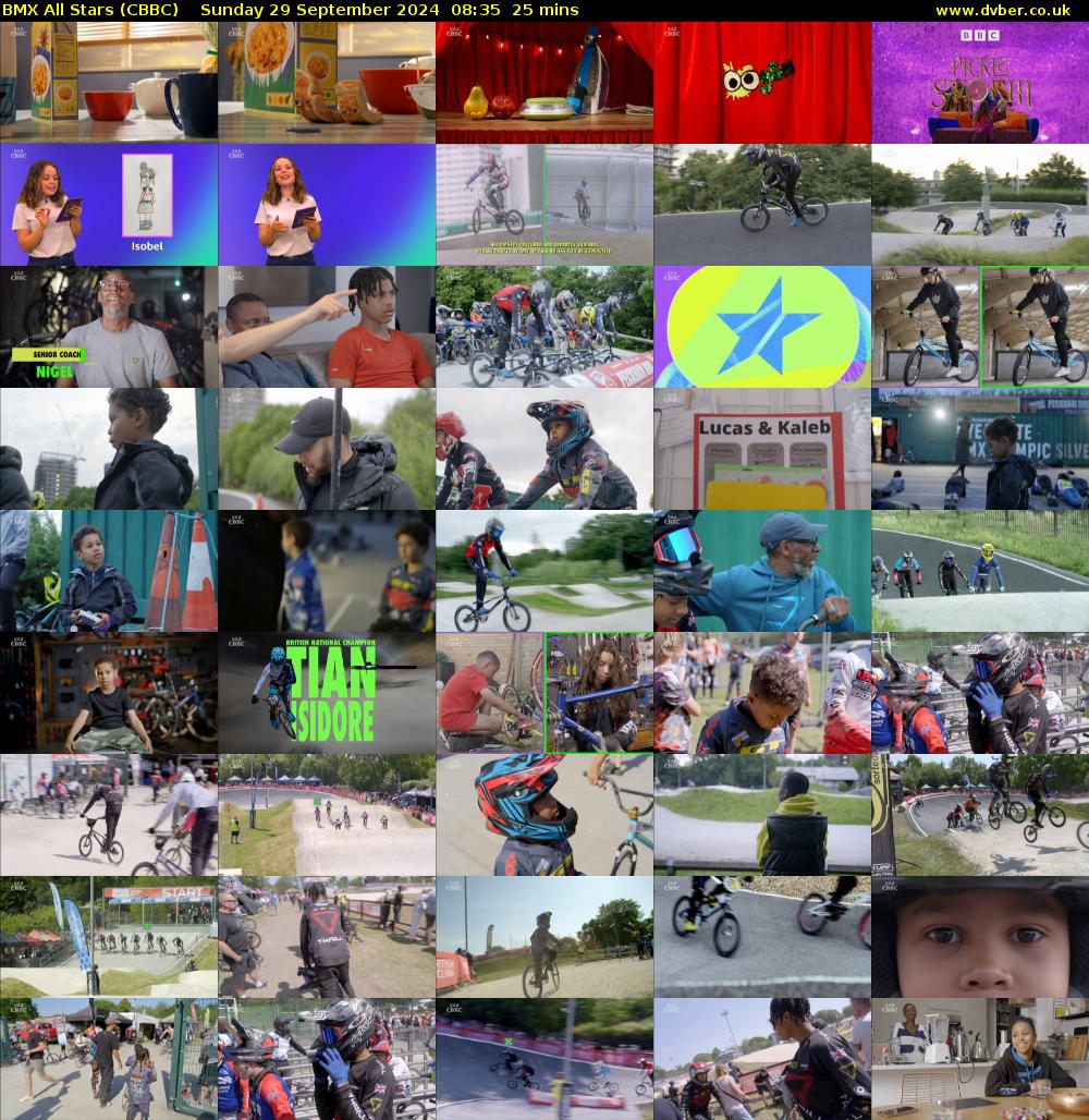 BMX All Stars (CBBC) Sunday 29 September 2024 08:35 - 09:00