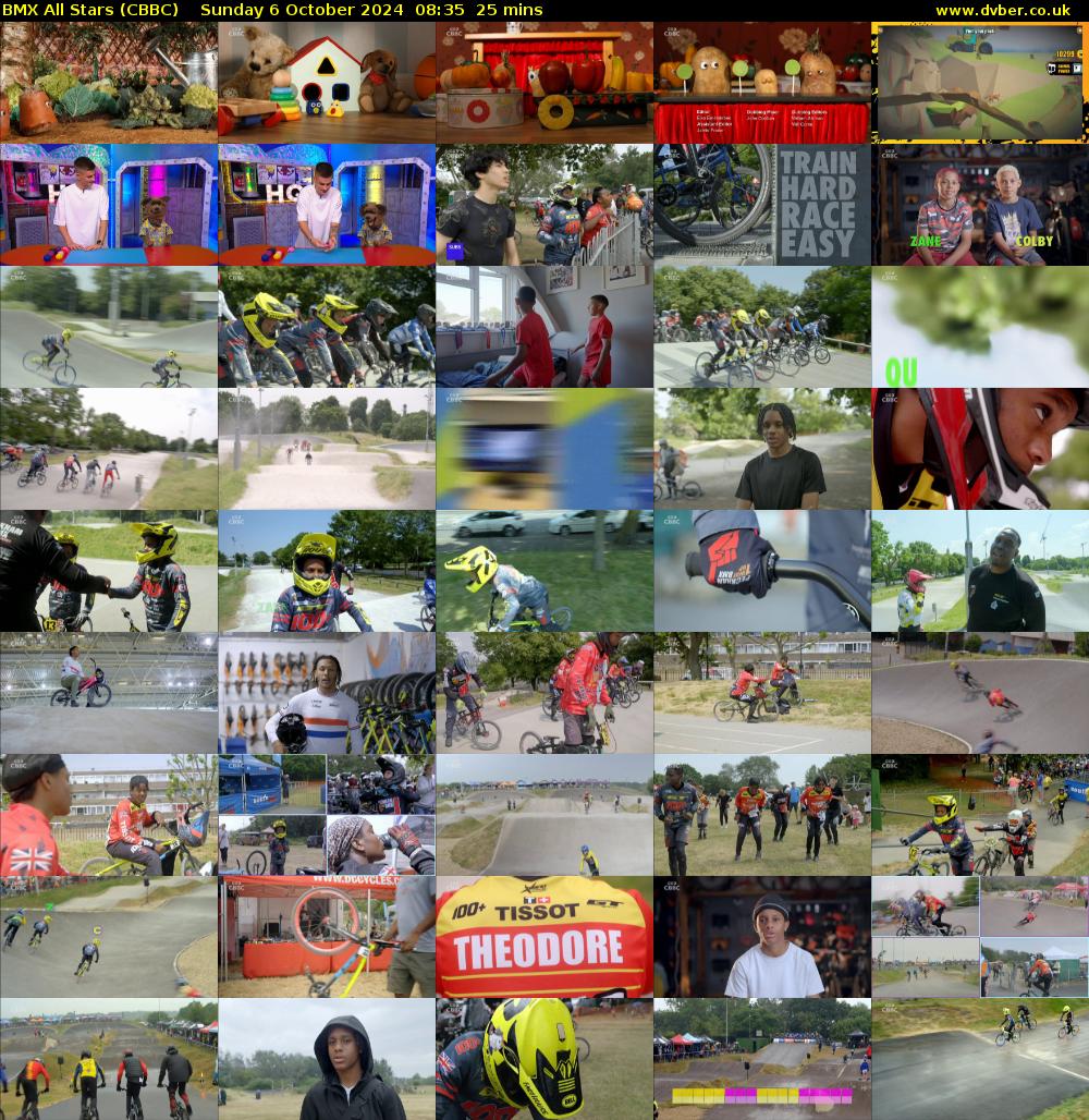 BMX All Stars (CBBC) Sunday 6 October 2024 08:35 - 09:00