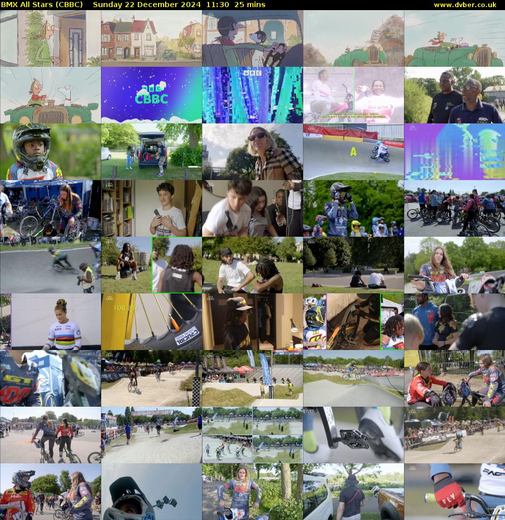 BMX All Stars (CBBC) Sunday 22 December 2024 11:30 - 11:55