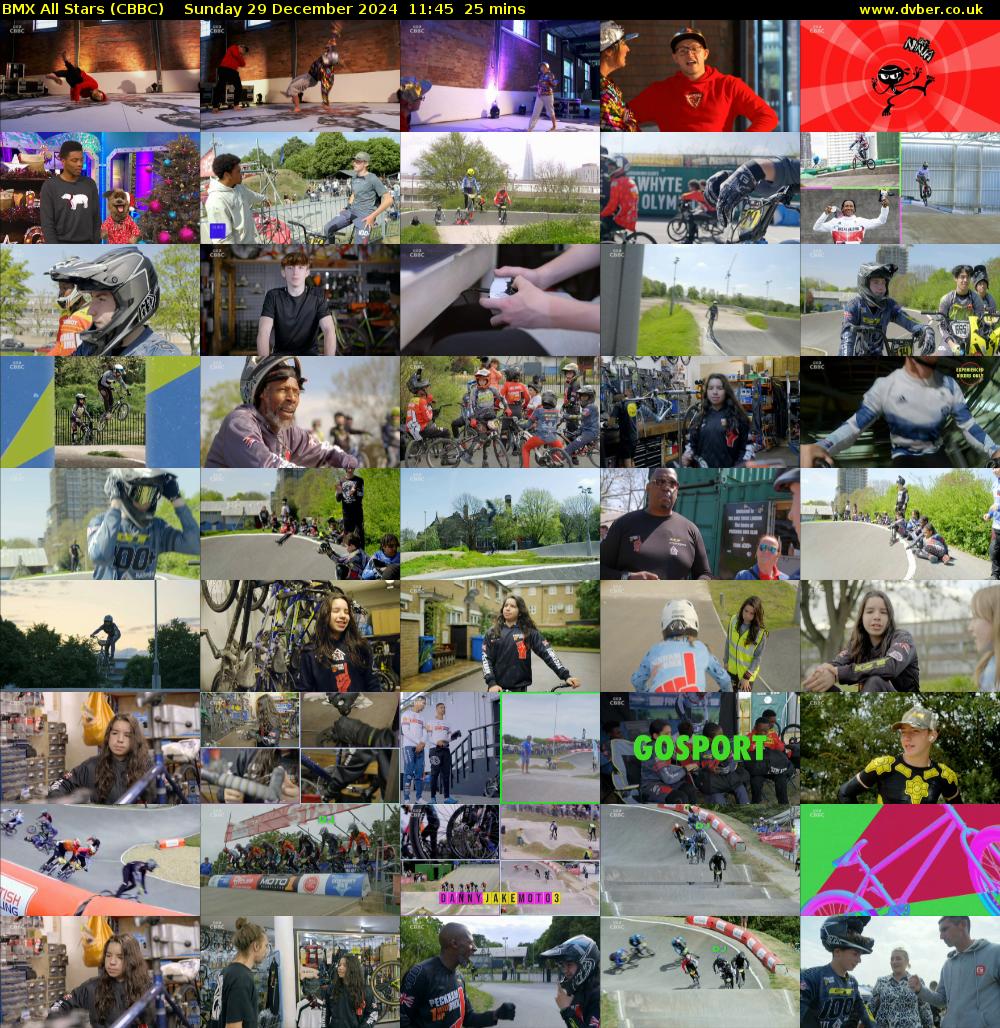 BMX All Stars (CBBC) Sunday 29 December 2024 11:45 - 12:10