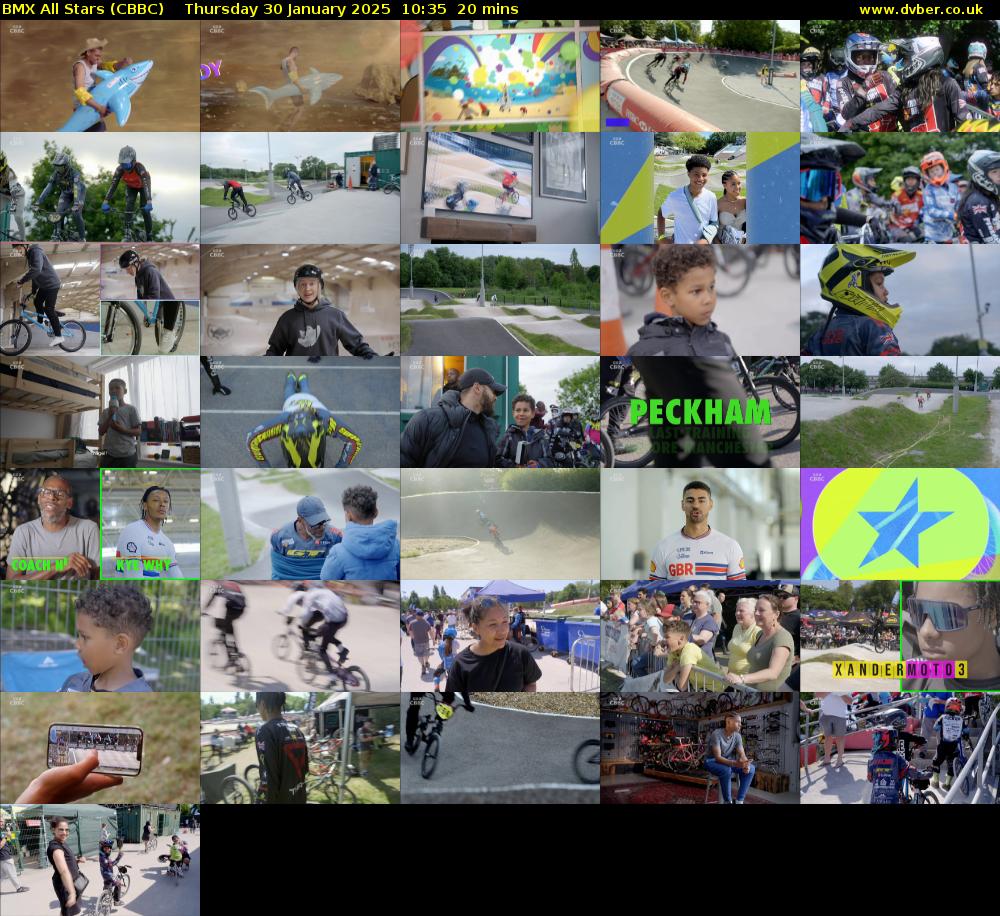 BMX All Stars (CBBC) Thursday 30 January 2025 10:35 - 10:55
