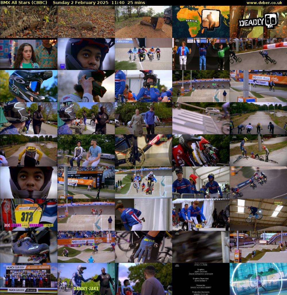 BMX All Stars (CBBC) Sunday 2 February 2025 11:40 - 12:05