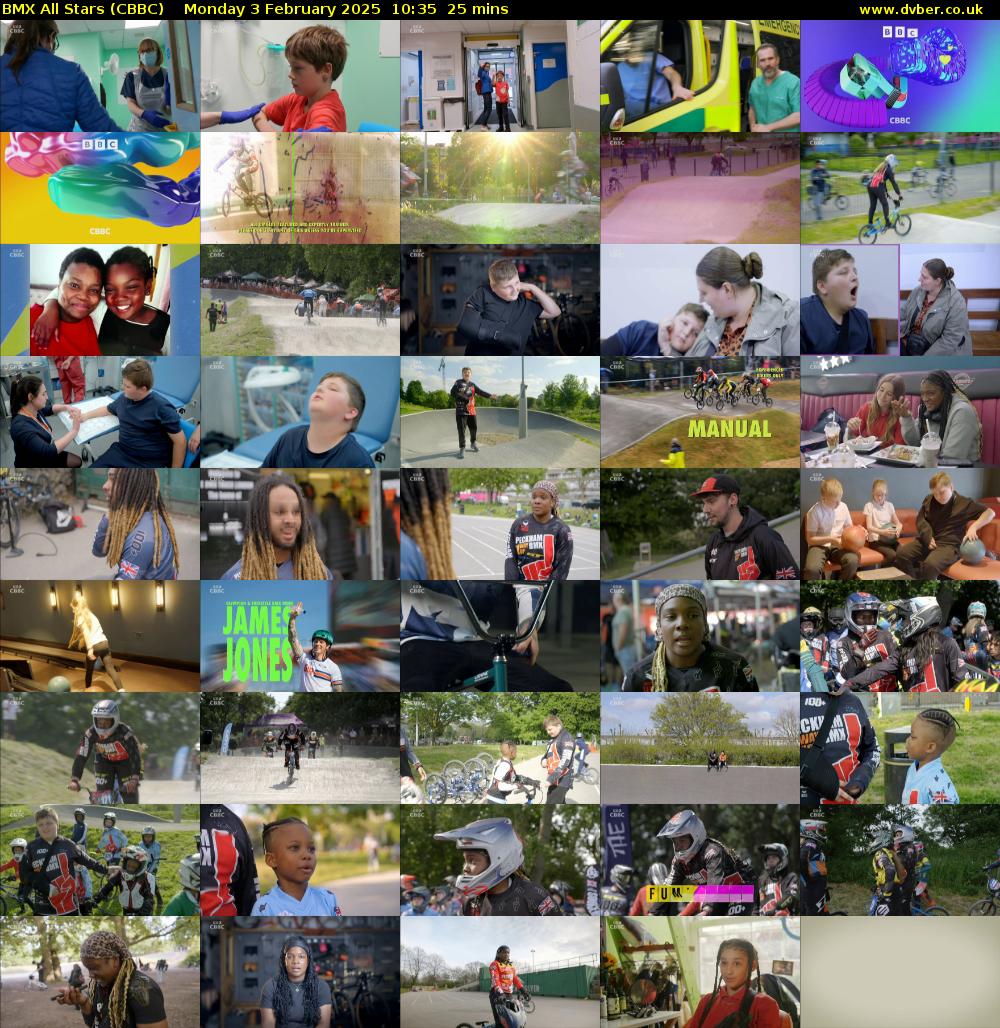 BMX All Stars (CBBC) Monday 3 February 2025 10:35 - 11:00