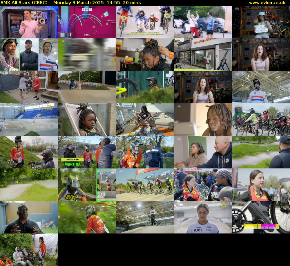 BMX All Stars (CBBC) Monday 3 March 2025 14:55 - 15:15