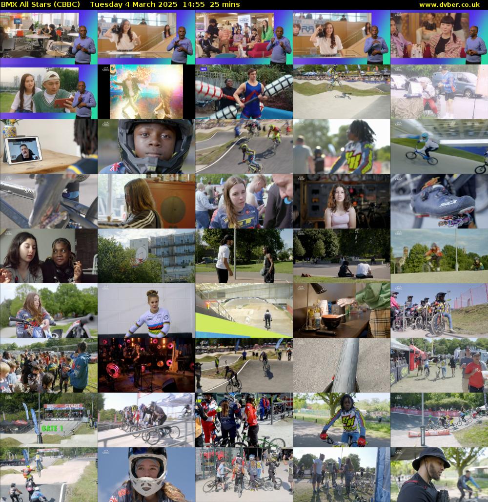 BMX All Stars (CBBC) Tuesday 4 March 2025 14:55 - 15:20