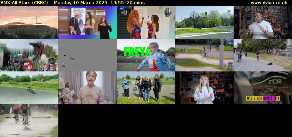 BMX All Stars (CBBC) Monday 10 March 2025 14:55 - 15:15