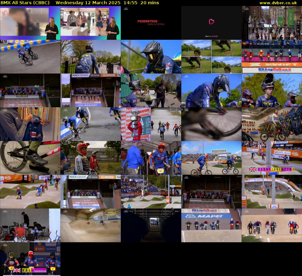 BMX All Stars (CBBC) Wednesday 12 March 2025 14:55 - 15:15
