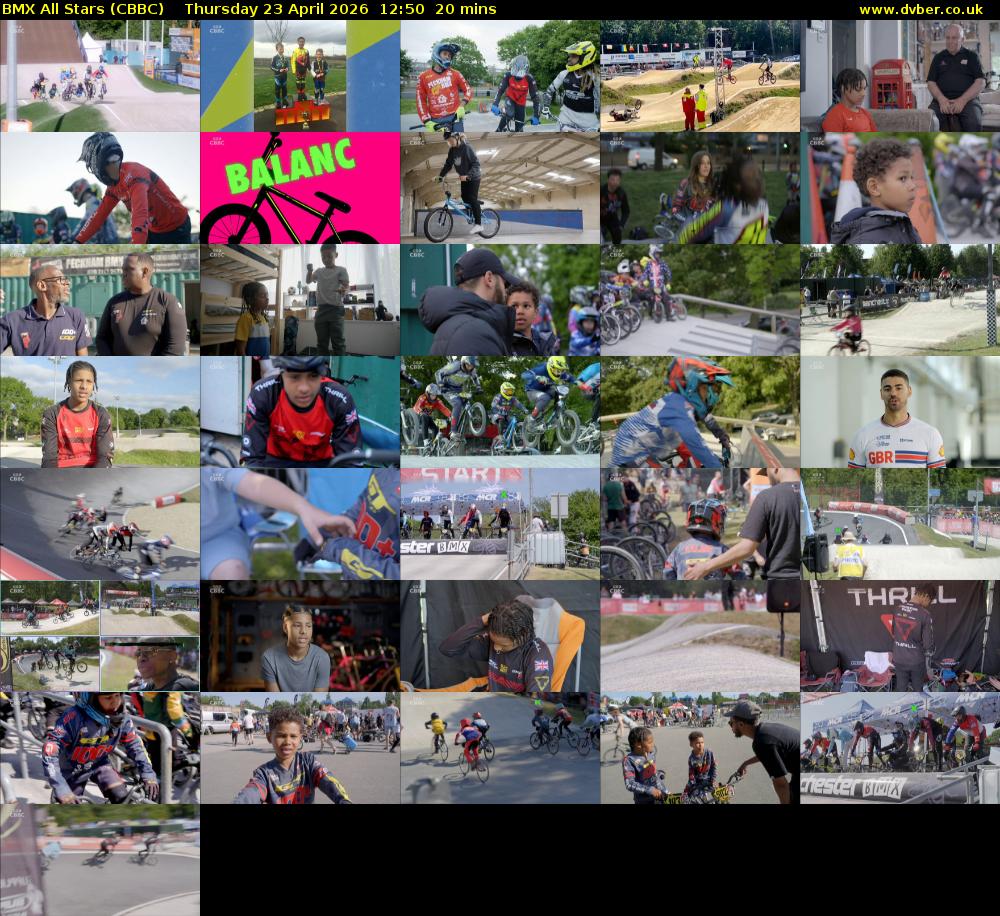 BMX All Stars (CBBC) Thursday 23 April 2026 12:50 - 13:10