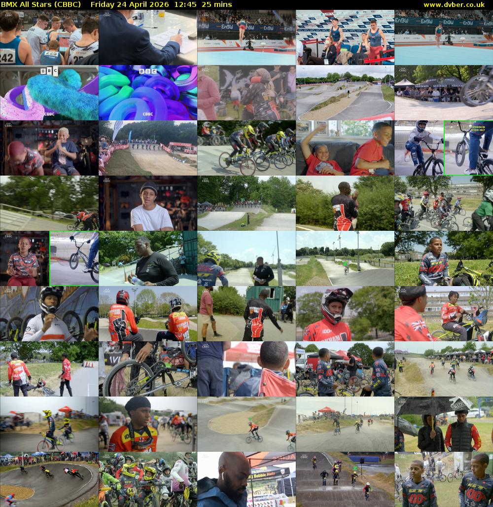 BMX All Stars (CBBC) Friday 24 April 2026 12:45 - 13:10